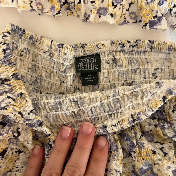 Wild Fable Floral Set Multi Colored Women’s Size XS NWT - Picture 4 of 6